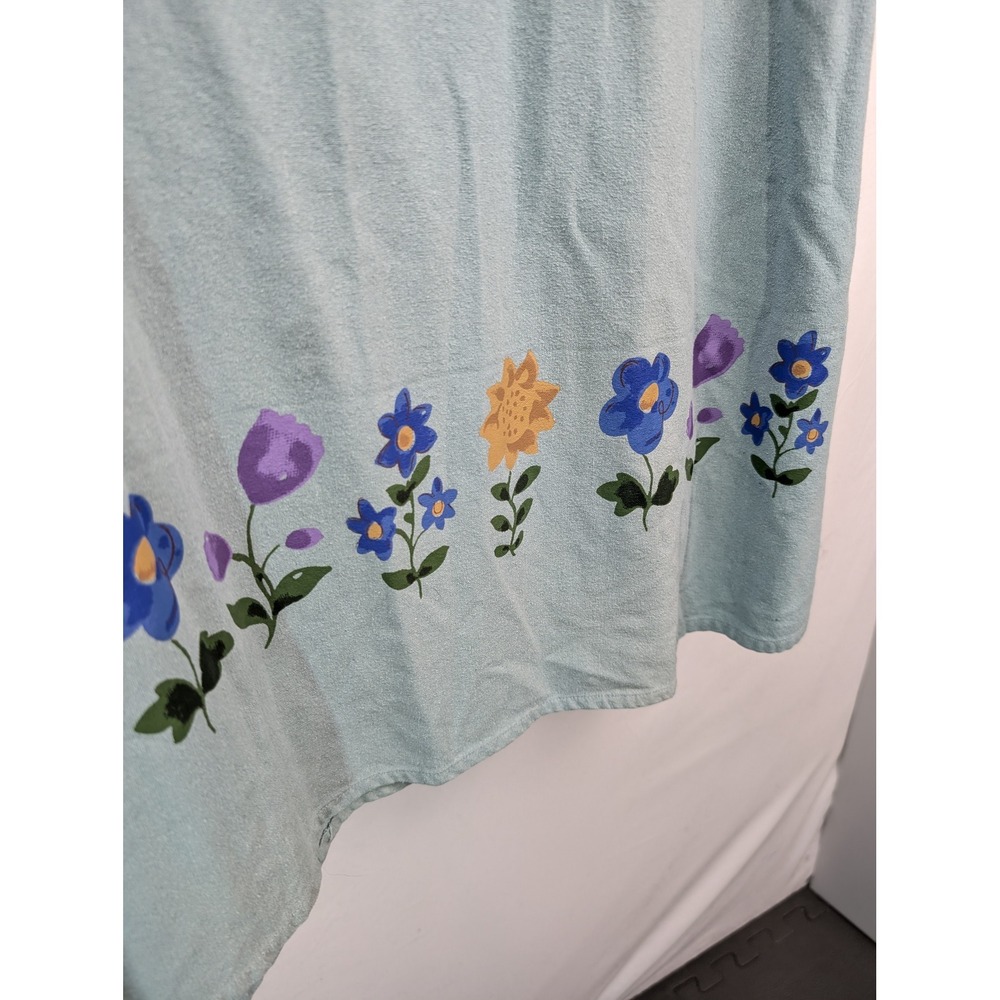 Vintage Y2K 100% Silk Floral Cottagecore Maxi Dress Size XL Sleeveless Granola - Picture 6 of 9